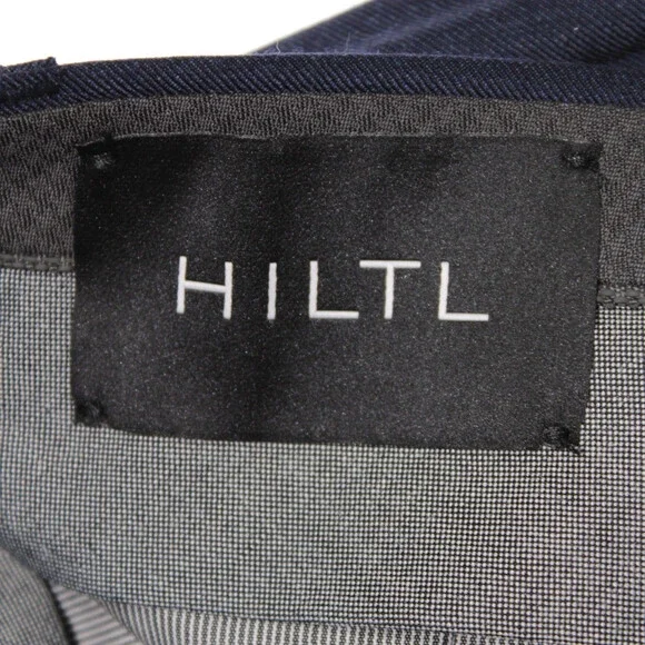 Hiltl NWT DiBiella Dress Pants Size 32 US Contemporary Fit in Blue 100% Wool